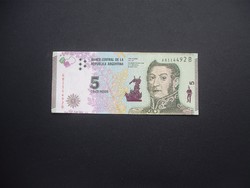 5 peso Argentína aUNC !!!