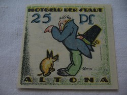 25 Pfennig 1921 Hamburg Altona Hajtatlan