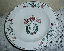 Antik kézi festéssel konyhai fali tányér 22,5 cm 