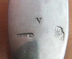 Antik 13 latos ezüst pozsonyi kis merőkanál 1826