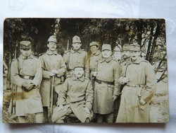 1917 Pécsi katonai szakasz fotó lap.