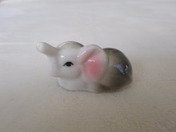 Mini miniatűr porcelán kis elefánt, hibátlan