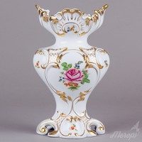 Herendi Petit Bouquet de Rose mintás barokk váza