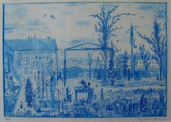 Gross Arnold : Tordai Műterem I. extremely rare, early etching