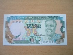 ZAMBIA 20 KWACHA ND (1989) (1991-1993) 