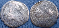 Lipot Leopold 1 kreutzer  1697   Ag ezüst