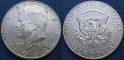 USA   Kennedy fél $  1964   Ag ezüst