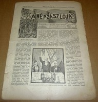 A Nép Zászlója 1889 július 25.,régi, antik újság, politika, korabeli hírek, XIX. század