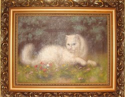 Boleradszky Benő: Fehér perzsa macska
