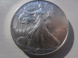 Usa Walking Liberty Sas 1 uncia ezüst érme 2017 hibátlan ÚJ   Több is van, ár per db!   