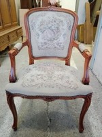 Barokk kézi gobelines karosszék,fotel
