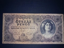 500 Pengő 1945-ös bankjegy!