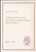 1972. HERENDI PORCELÁNOK- EMLÉKLAP