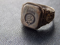 Antik ezüst magyar gyűrű  csendőr ?