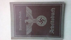 Német  Második világháborús munkakönyv 1941: WW2 Arbeitsbuch 