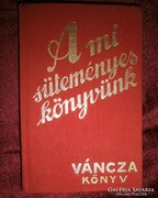  Váncza süteményes könyv 1936