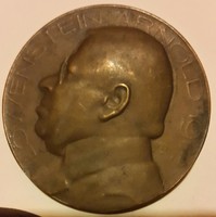 Telcs Ede(Baja 1872-Budapest 1948) Löwenstein Arnold 1912 anyaga: bronz, egyoldalas, mérete:50mm,