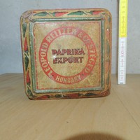 "Leopold Reitzer & Co. Szeged Hungary Paprika Export" paprikás fémdoboz