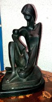 Mattis Teutsch János Art Deco bronz szobor