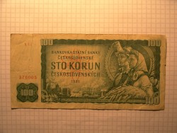 Cseh 100 Korona 1961 !!