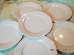 Fehér alföldi süteményes tányér 6 darab