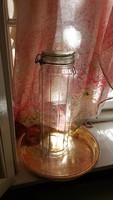 Nagyméretű vastagfalu - tésztás - csatos üveg
