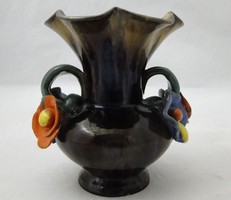 D124 Kisméretű Komlós kerámia váza 13 cm
