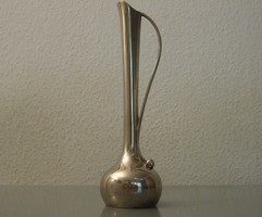 Art deco ezüstözött fém váza