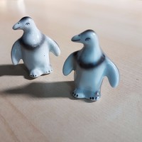 Mini porcelán pingvin Hollóházi - 2 db
