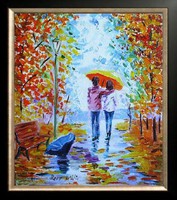 Hepp Natália: Esös délután(festökéssel)