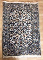  Gyönyörű kézicsomózású hibátlan iráni nain szőnyeg