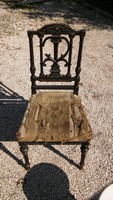 Nagyon  szép formájú régi,de már XX.sz-i boulle technikás mutatós szék felújításra