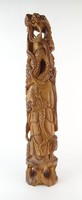 0M366 Hatalmas faragott fa Buddha szobor 57.5 cm