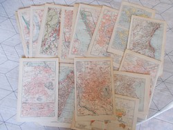 25 db térkep,1906.Meyers, 160x245 mm