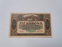 10 korona 1920 -as használt  bankjegy!