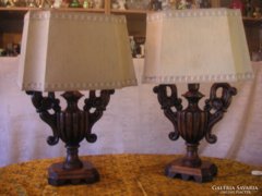 Antik  faragott asztali lámpa  pár