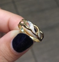 Szolid arany gyűrű