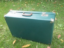 Retro Bőrönd Zöld színű nagyon ritka jó állapotban!