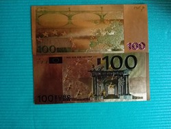 Arany bevonatú 100 EURO