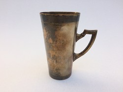 Szecessziós jelzett fém pohár Karlsbad