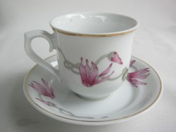 Hollóházi porcelán tavirózsás kávéskészlet kávés csésze 4 személyes