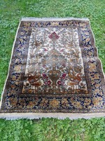 Kasmir selyem  perzsa szőnyeg.125x95cm
