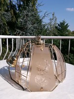 RETRÓ RÉZ ÜVEGBETÉTES LÁMPA