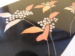 Nagyon szép japán festett lakk doboz, tartó