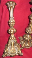  Hatalmas bronz lámpatest  37x15x8 cm 1,9 kg v. gyertyatartó