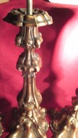  1 db  Hatalmas bronz lámpatest  40x15x8 cm 2 kg v. gyertyatartó