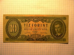  10 Forint 1947 ! Kossuth-címer !!