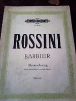 ROSSINI   Barbier EDITION PETERS  Nr.4265 -német nyelvű régi kotta