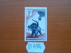 MONACO 1 F 1955 Jules Verne halálának 50. évfordulója, 1828-1905 D474