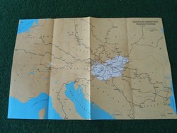 MÁV közvetlen nemzetközi összekötetések térkép, Máv nemzetközi térkép 1987